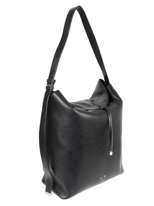 BORSA A SPALLA DONNA ALICE HOBO- ARMANI EXCHANGE XW002989 AF19902UC001 Black ARMANI EXCHANGE 