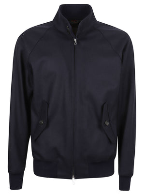 GIACCA BOMBER UOMO G9 MELTON - BARACUTA  <BR/> BRCPS1076 397 DEEP BLUE BARACUTA 