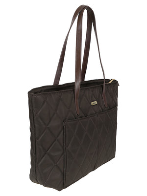 BORSA DONNA GRANDE IN TINTA UNITA TRAPUNTATA LBA0395 OL75 Olive BARBOUR 