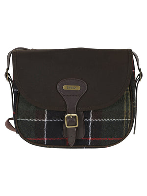 BORSA DONNA A TRACOLLA CON PATTINA IN TARTAN<BR/> LBA0479 OL91 CLASSIC TARTAN BARBOUR 