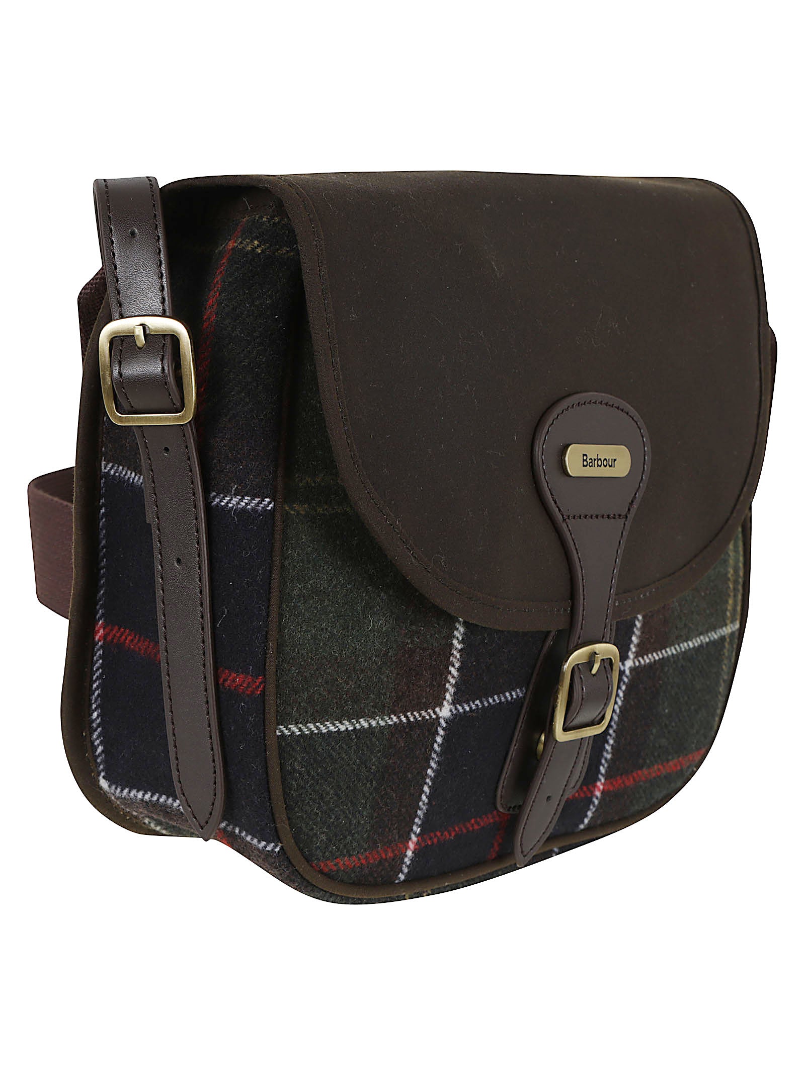BORSA DONNA A TRACOLLA CON PATTINA IN TARTAN<BR/> LBA0479 OL91 CLASSIC TARTAN BARBOUR 