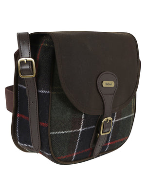 BORSA DONNA A TRACOLLA CON PATTINA IN TARTAN<BR/> LBA0479 OL91 CLASSIC TARTAN BARBOUR 