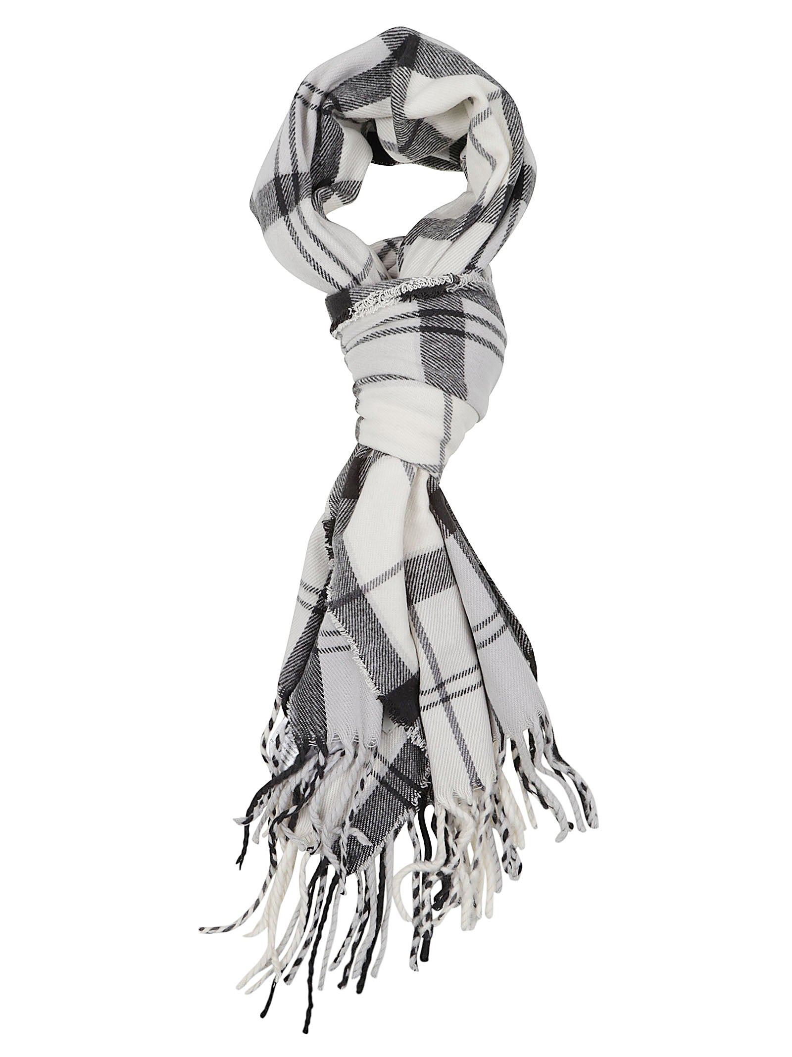 SET CAPPELLO E SCIARPA<BR/> LGS0054 GY31 MONOCHROME TARTAN BARBOUR 