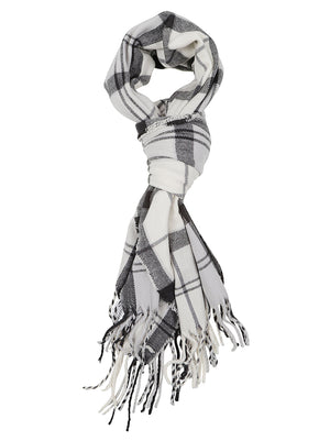 SET CAPPELLO E SCIARPA<BR/> LGS0054 GY31 MONOCHROME TARTAN BARBOUR 