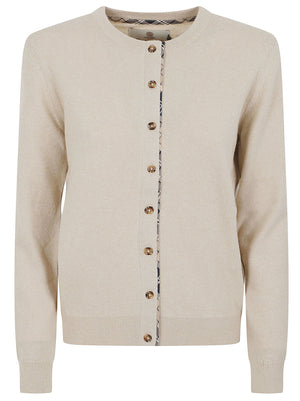 MAGLIONE DONNA LKN1076 BE54 HONEY-BIRCHWOOD BARBOUR 