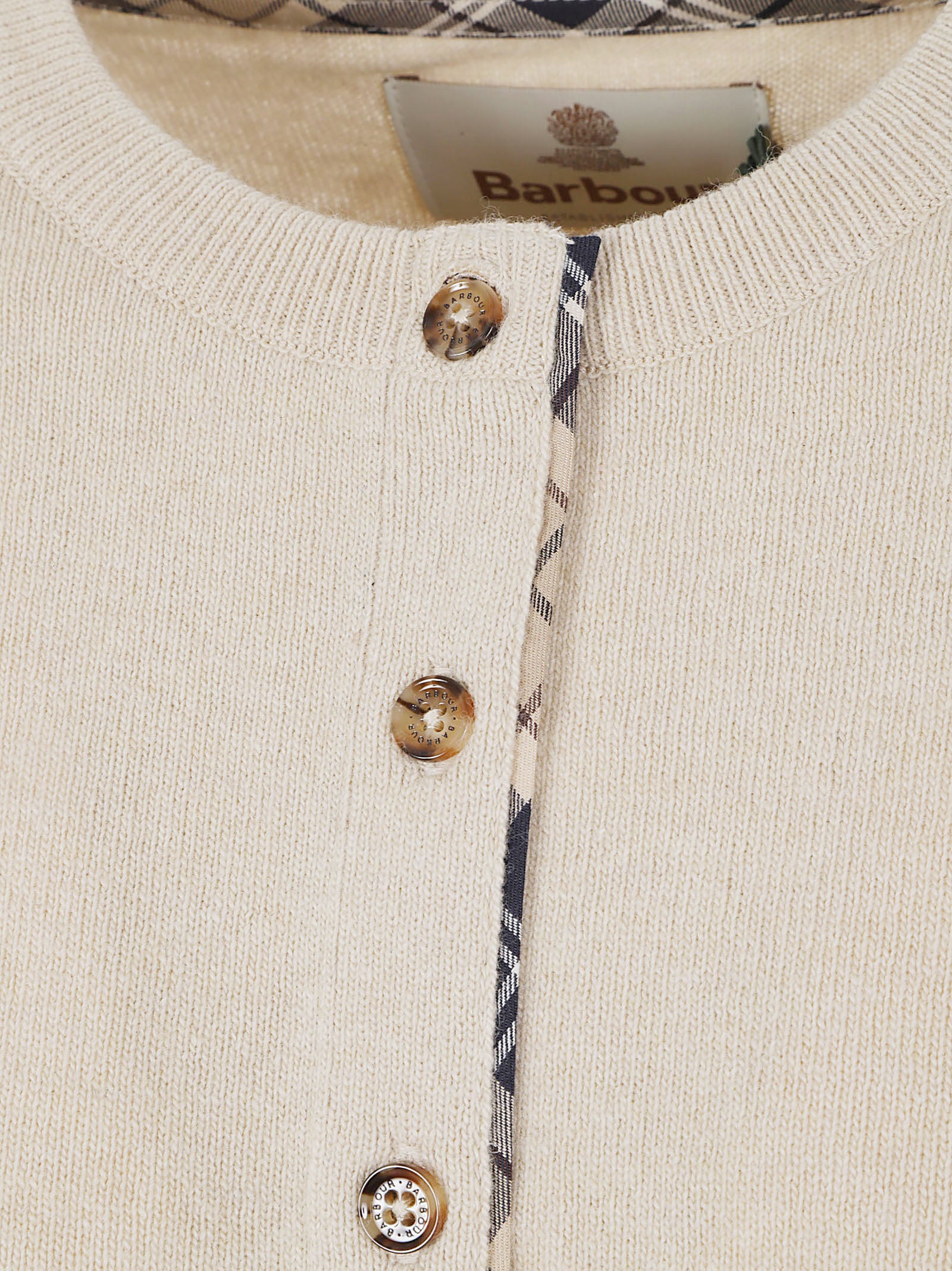 MAGLIONE DONNA LKN1076 BE54 HONEY-BIRCHWOOD BARBOUR 