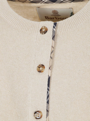 MAGLIONE DONNA LKN1076 BE54 HONEY-BIRCHWOOD BARBOUR 