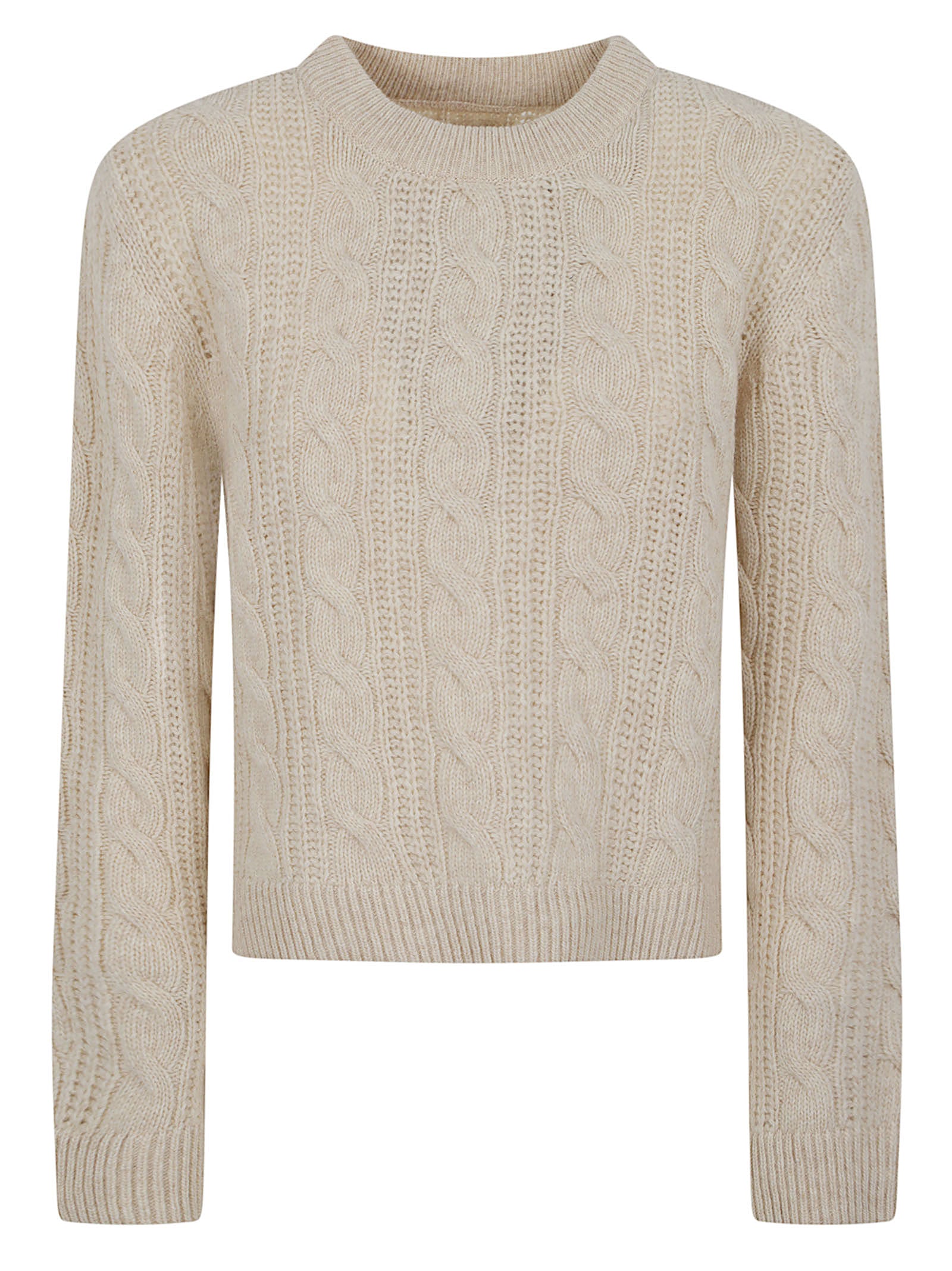 MAGLIONE GIROCOLLO DONNA A TRECCE<BR/> LKN1802 CR52 BIRCH BARBOUR 