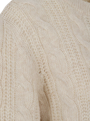 MAGLIONE GIROCOLLO DONNA A TRECCE<BR/> LKN1802 CR52 BIRCH BARBOUR 