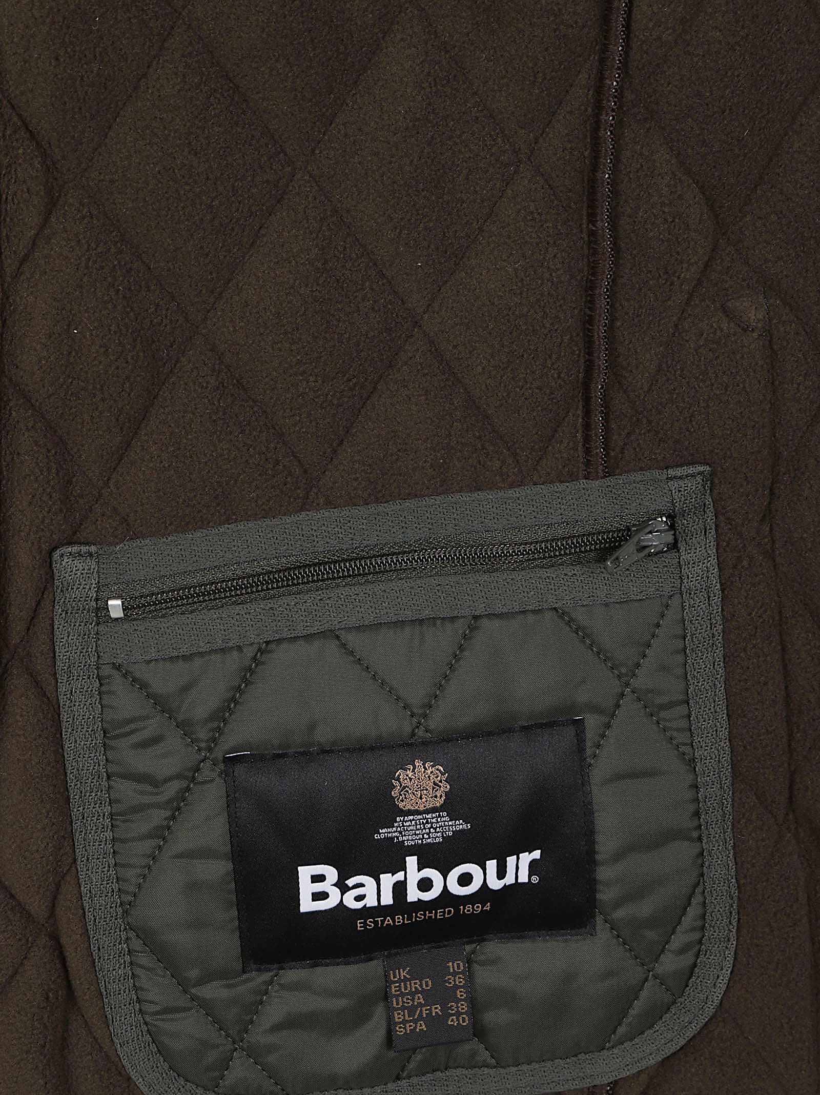 GIACCA DONNA TRAPUNTATA SMANICATA LLI0003 OL71 Dark Olive BARBOUR 