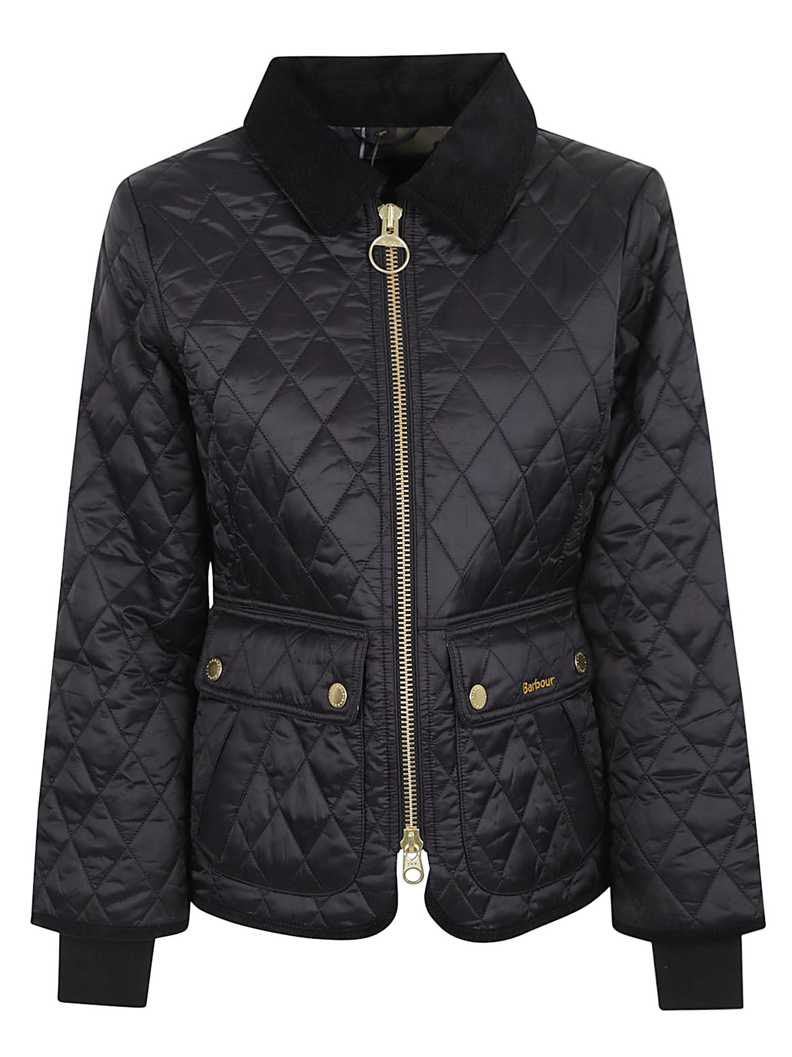 GIACCA DONNA TRAPUNTATA LQU1765 BK91 BLACK-CLASSIC BARBOUR 