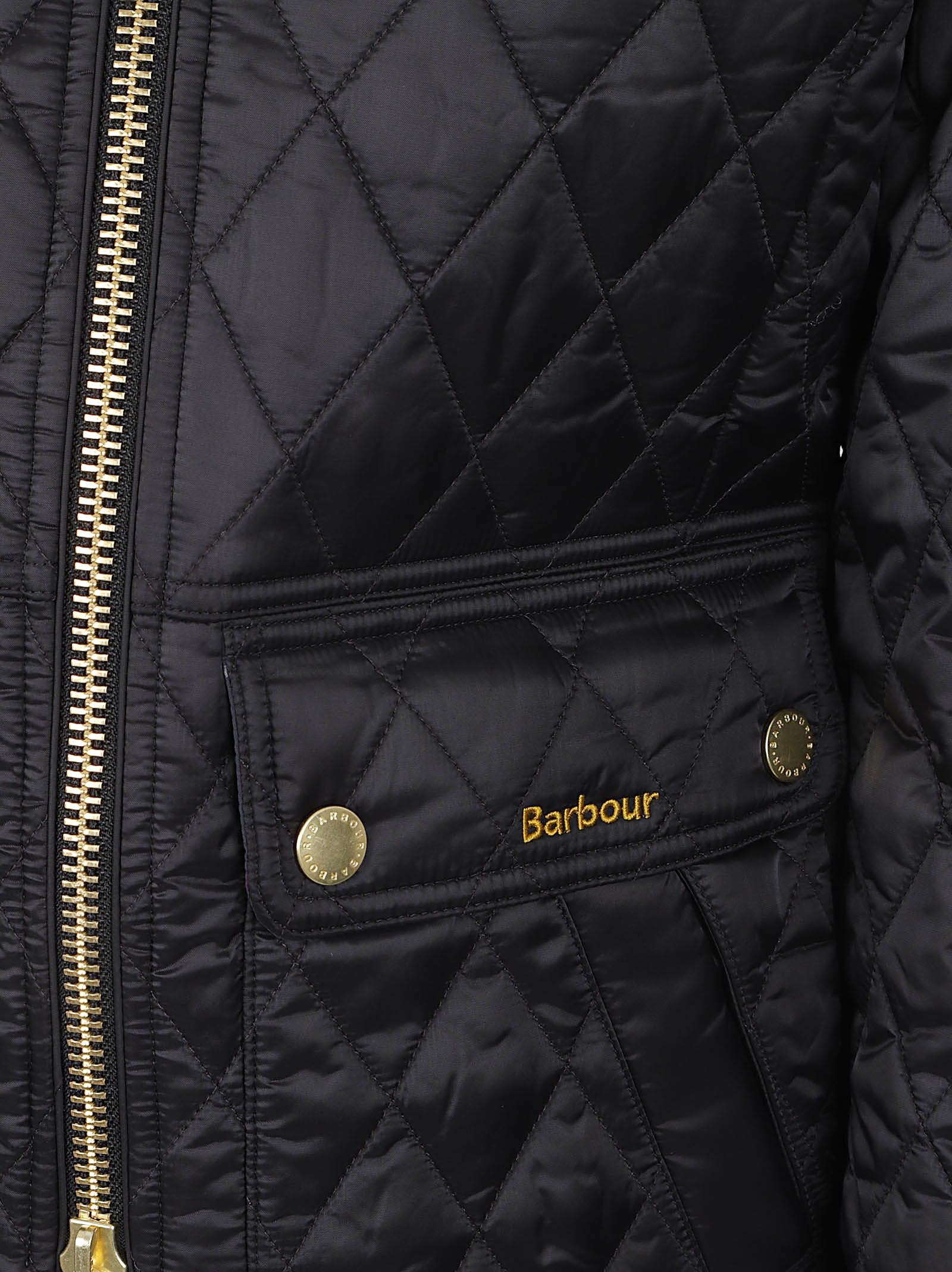 GIACCA DONNA TRAPUNTATA LQU1765 BK91 BLACK-CLASSIC BARBOUR 
