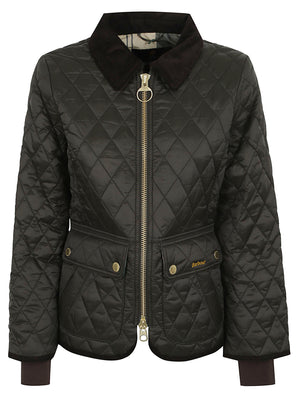 GIACCA DONNA TRAPUNTATA LQU1765 SG71 SAGE-ANCIENT BARBOUR 