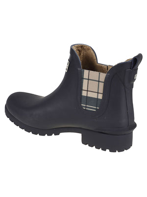 STIVALI DONNA IN GOMMA KIRTON CHELSEA - BARBOUR LRF0104 NY34 NAVY-BIRCHWOOD BARBOUR 