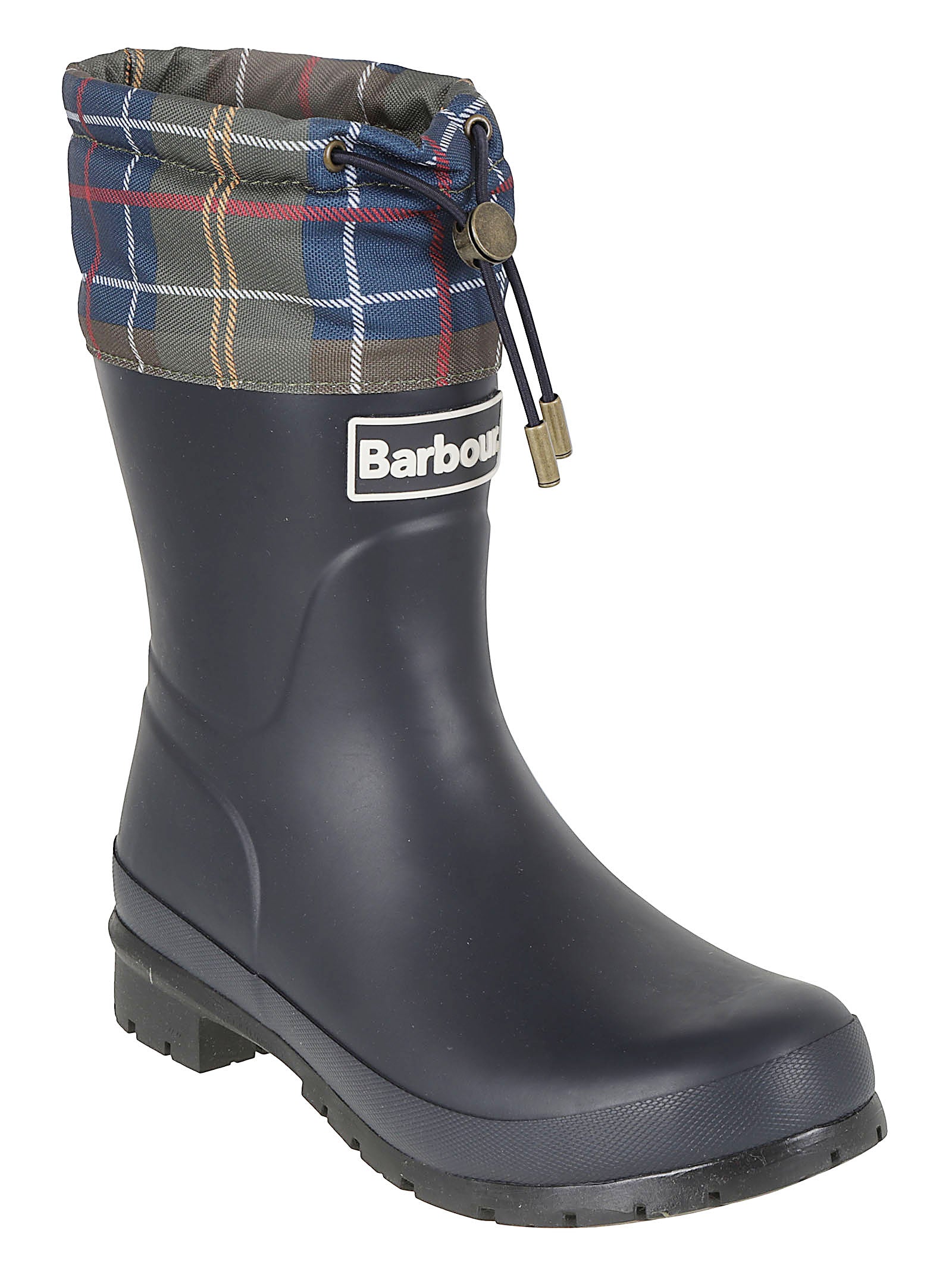 STIVALI DONNA IN GOMMA DA PIOGGIA LRF0122 NY11 NAVY-CLASSIC TARTAN BARBOUR 