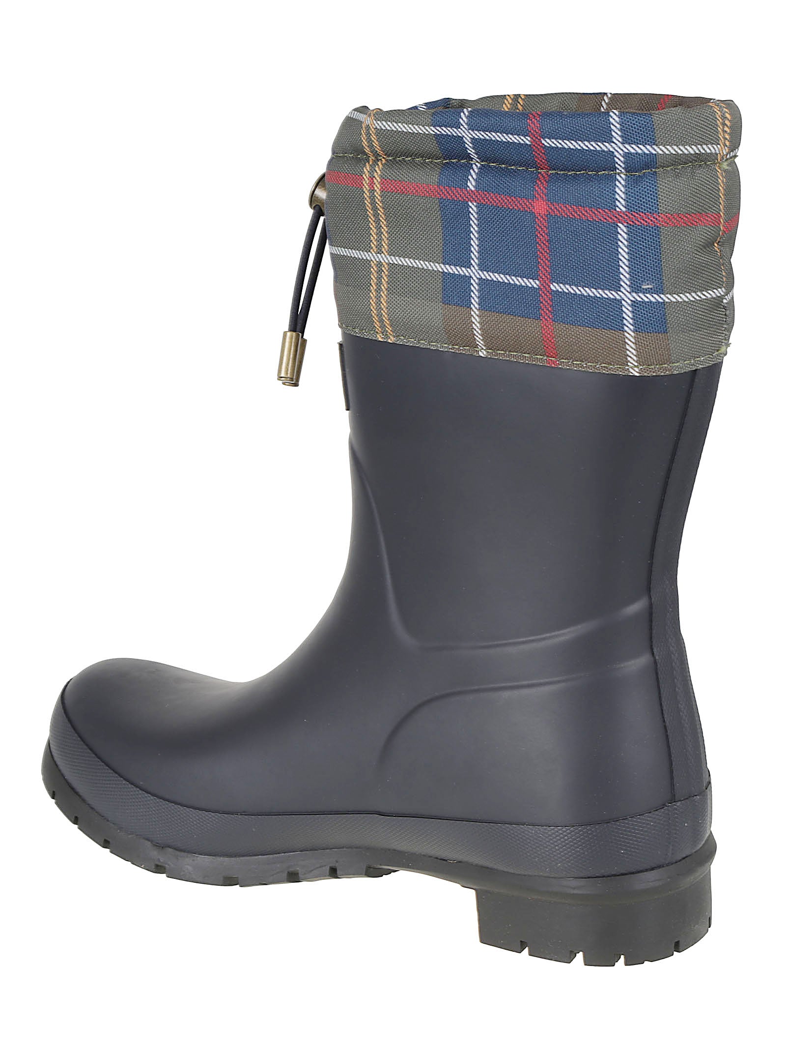 STIVALI DONNA IN GOMMA DA PIOGGIA LRF0122 NY11 NAVY-CLASSIC TARTAN BARBOUR 