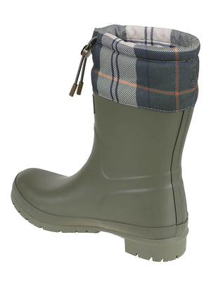 STIVALE DONNA DI GOMMA MOWBRAY - BARBOUR<BR/> LRF0122 OL52 OLIVE-ANCIENT TARTAN BARBOUR 