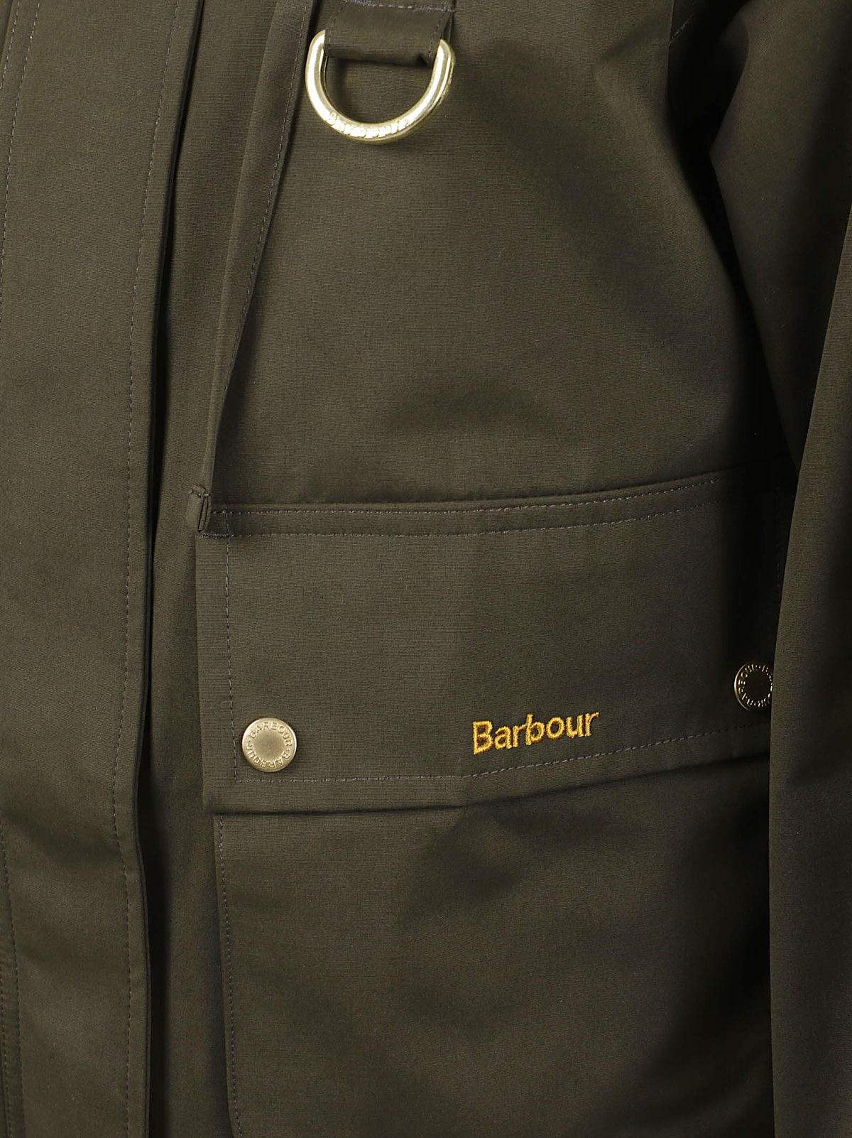 GIACCA DONNA CON CAPPUCCIO TERRINGTON SHOWERPROOF - BARBOUR<BR/> LSP0354 OL71 OLIVE-SHADOW CLASSIC BARBOUR 