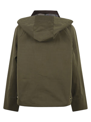 GIACCA DONNA CON CAPPUCCIO TERRINGTON SHOWERPROOF - BARBOUR<BR/> LSP0354 OL71 OLIVE-SHADOW CLASSIC BARBOUR 