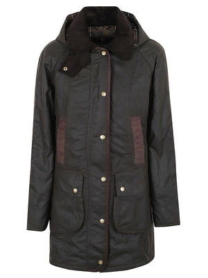 GIACCA DONNA CERATA LWX0534 OL71 OLIVE-CLASSIC BARBOUR 