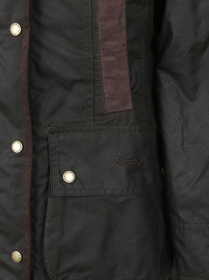 GIACCA DONNA CERATA LWX0534 OL71 OLIVE-CLASSIC BARBOUR 