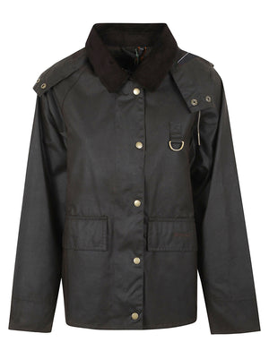 GIACCA DONNA CERATA LWX1081 OL71 OLIVE-CLASSIC BARBOUR 