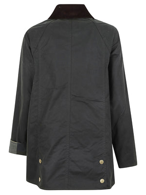 GIACCA DONNA CERATA LWX1402 SG51 SAGE-ANCIENT BARBOUR 