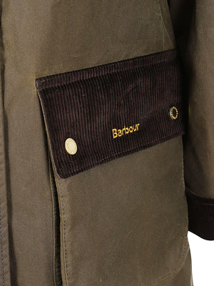 GIACCA KIRLESS WAX - BARBOUR LWX1570 SN91 BEECH-ANCIENT BARBOUR 