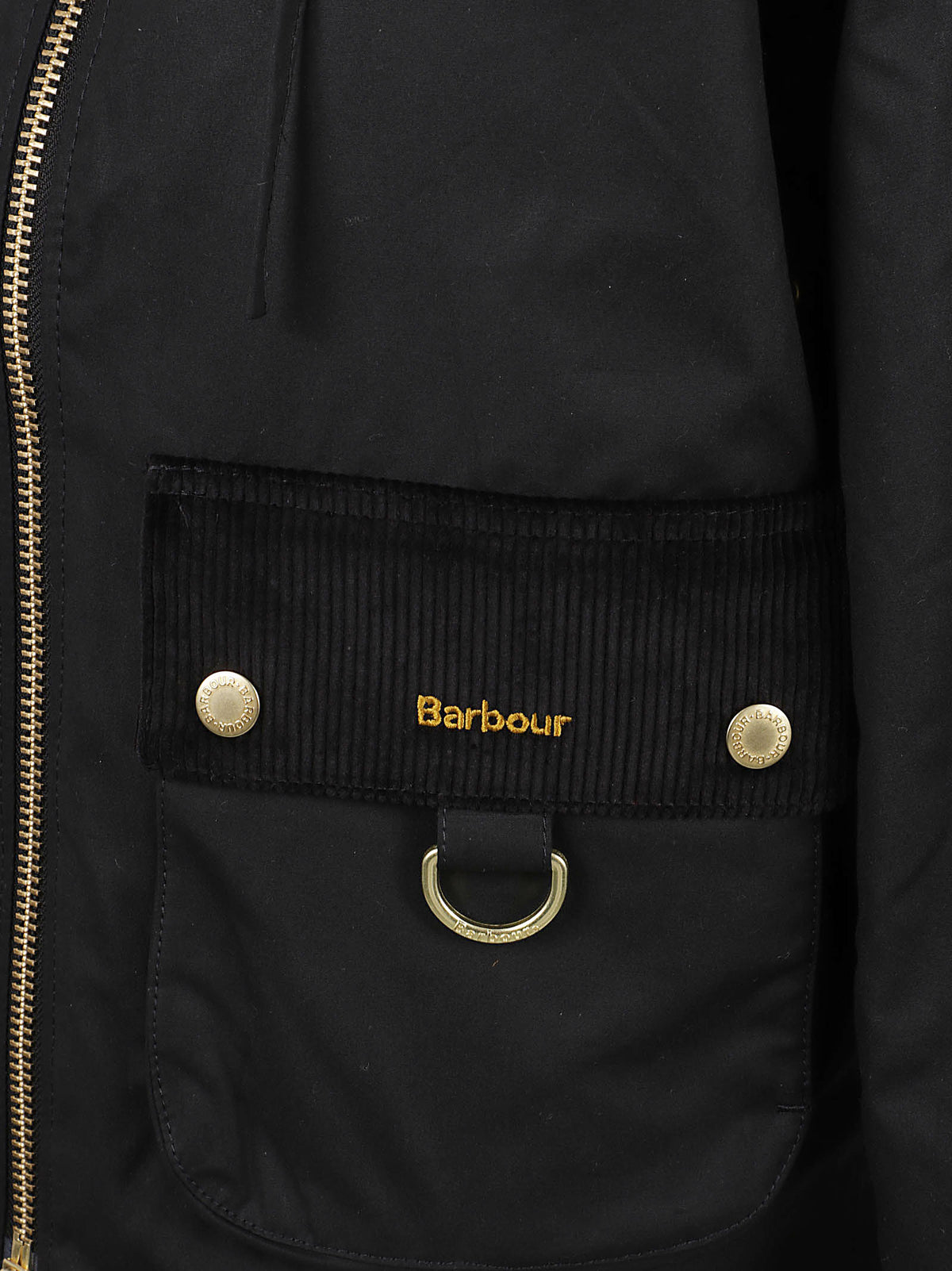 GIACCA DONNA CON CAPPUCCIO CARVILLE WAX JACKET - BARBOUR LWX1578 BK71 BLACK-ANCIENT BARBOUR 