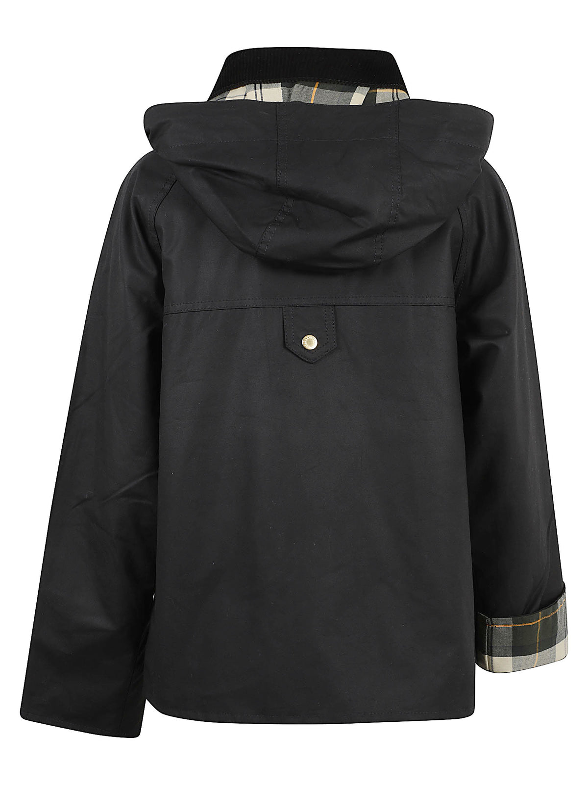GIACCA DONNA CON CAPPUCCIO CARVILLE WAX JACKET - BARBOUR LWX1578 BK71 BLACK-ANCIENT BARBOUR 