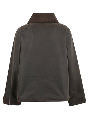GIACCA DONNA MODERN SPEY WAX - BARBOUR LWX1595 OL71 OLIVE-CLASSIC BARBOUR 