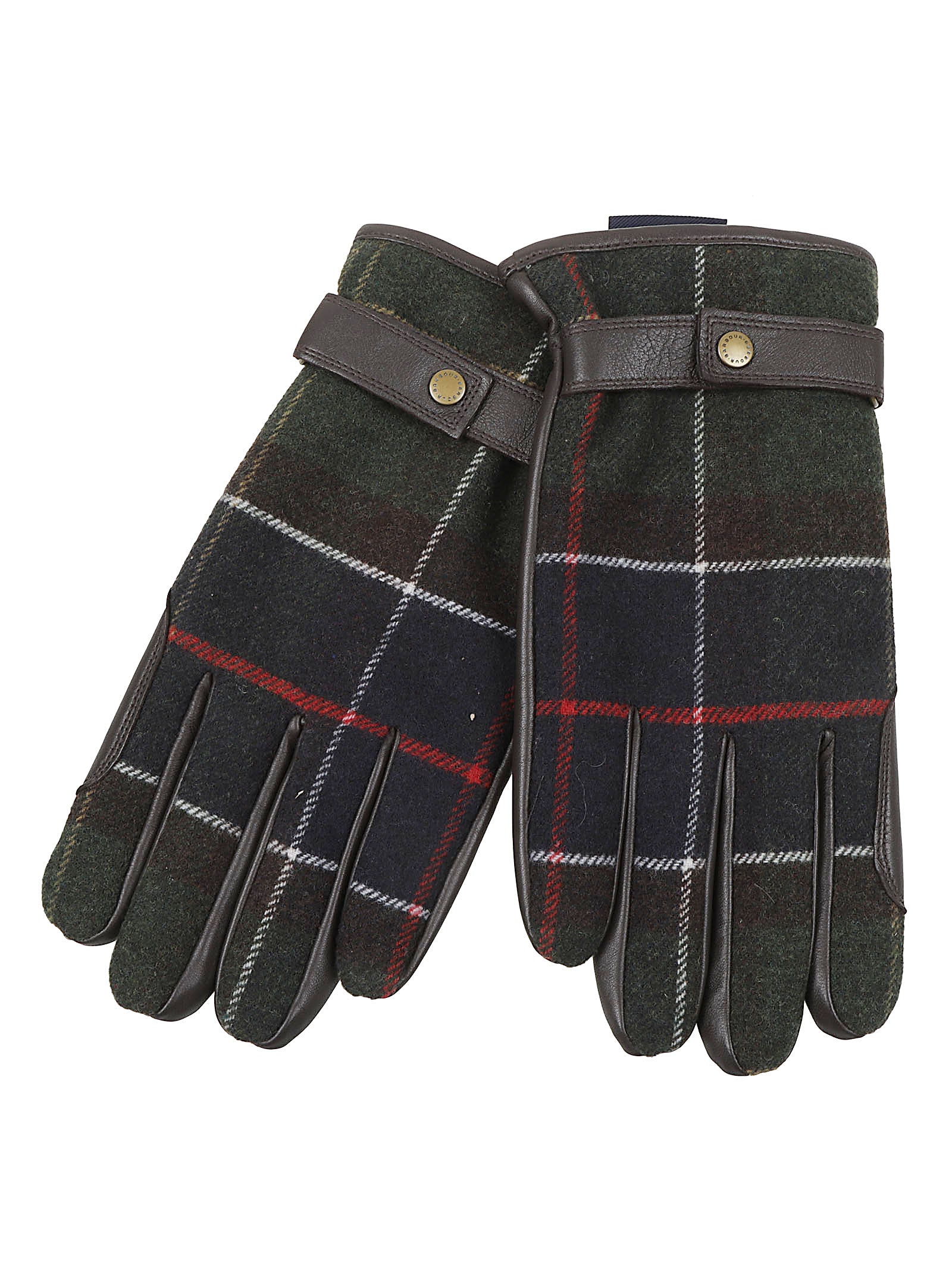 GUANTI UOMO IN TARTAN E PELLE<BR/> MGL0051 TN12 CLASSIC TARTAN BARBOUR 