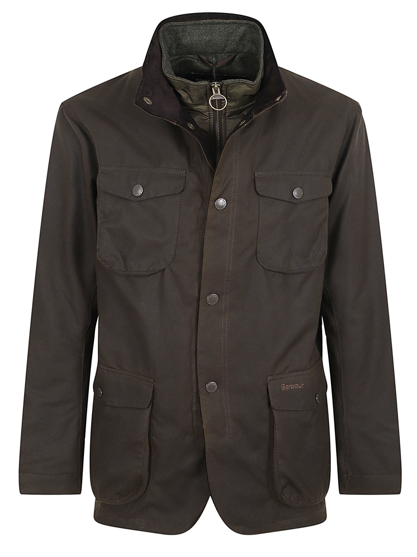 GIACCA UOMO IMPERMEABILE CERATA<BR/> MWX0700 OL51 Olive BARBOUR 