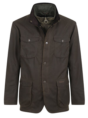 GIACCA UOMO IMPERMEABILE CERATA<BR/> MWX0700 OL51 Olive BARBOUR 