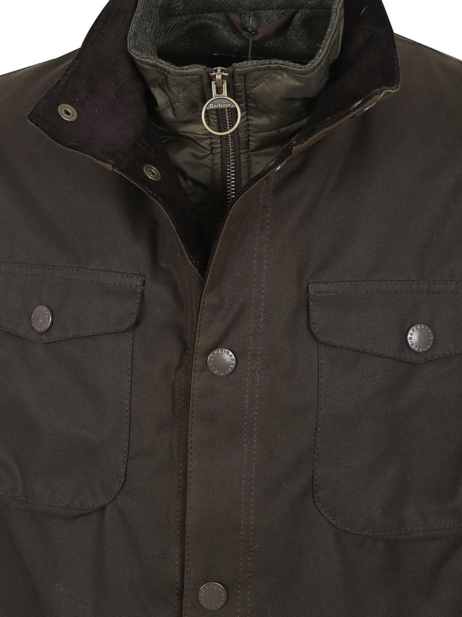 GIACCA UOMO IMPERMEABILE CERATA<BR/> MWX0700 OL51 Olive BARBOUR 
