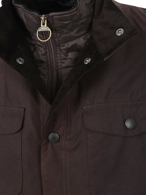 GIACCA UOMO CERATA IMPERMEABILE MWX0700 RU71 RUSTIC-CLASSIC BARBOUR 