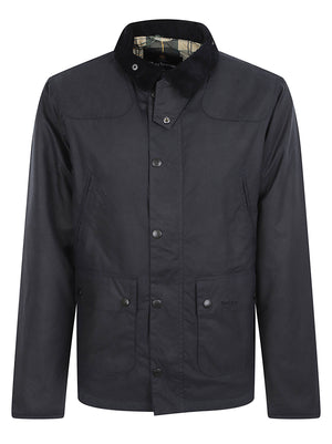 GIACCA UOMO CERATA IMPERMEABILE MWX1106 NY92 NAVY BARBOUR 