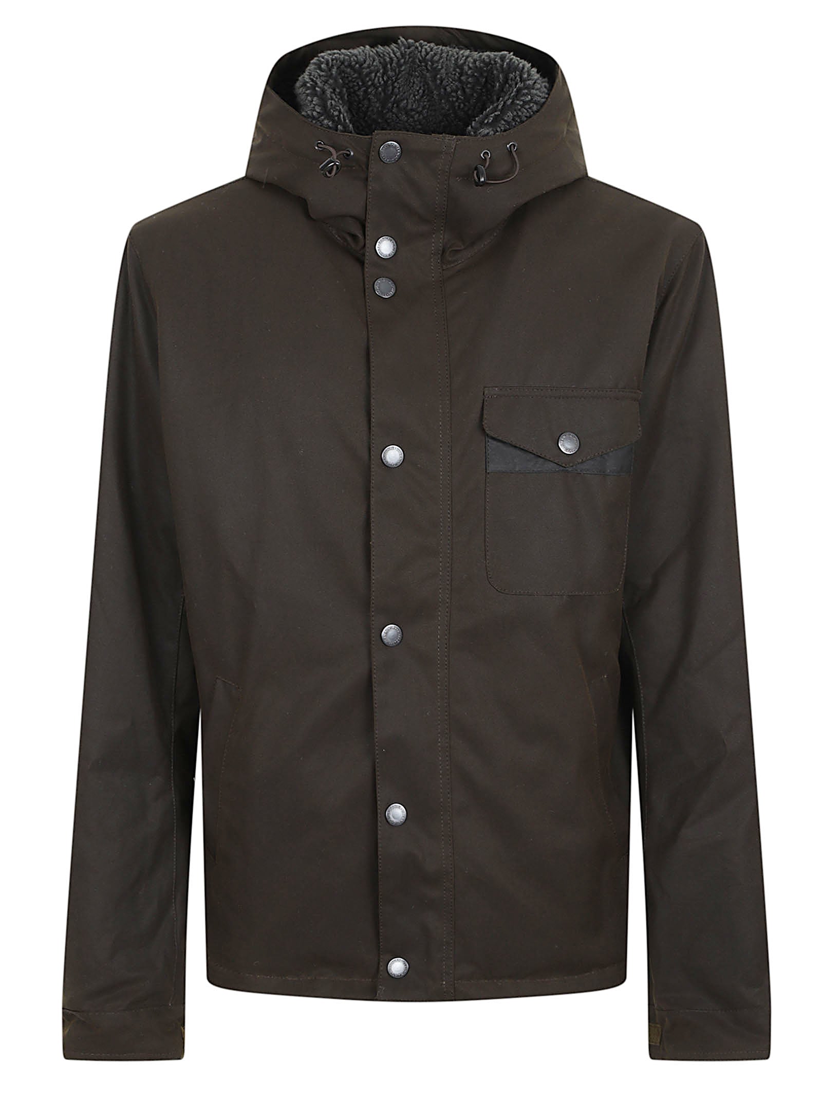 GIACCA UOMO CERATACON CAPPUCCIO MWX1372 OL51 Olive BARBOUR INTERNATIONAL 