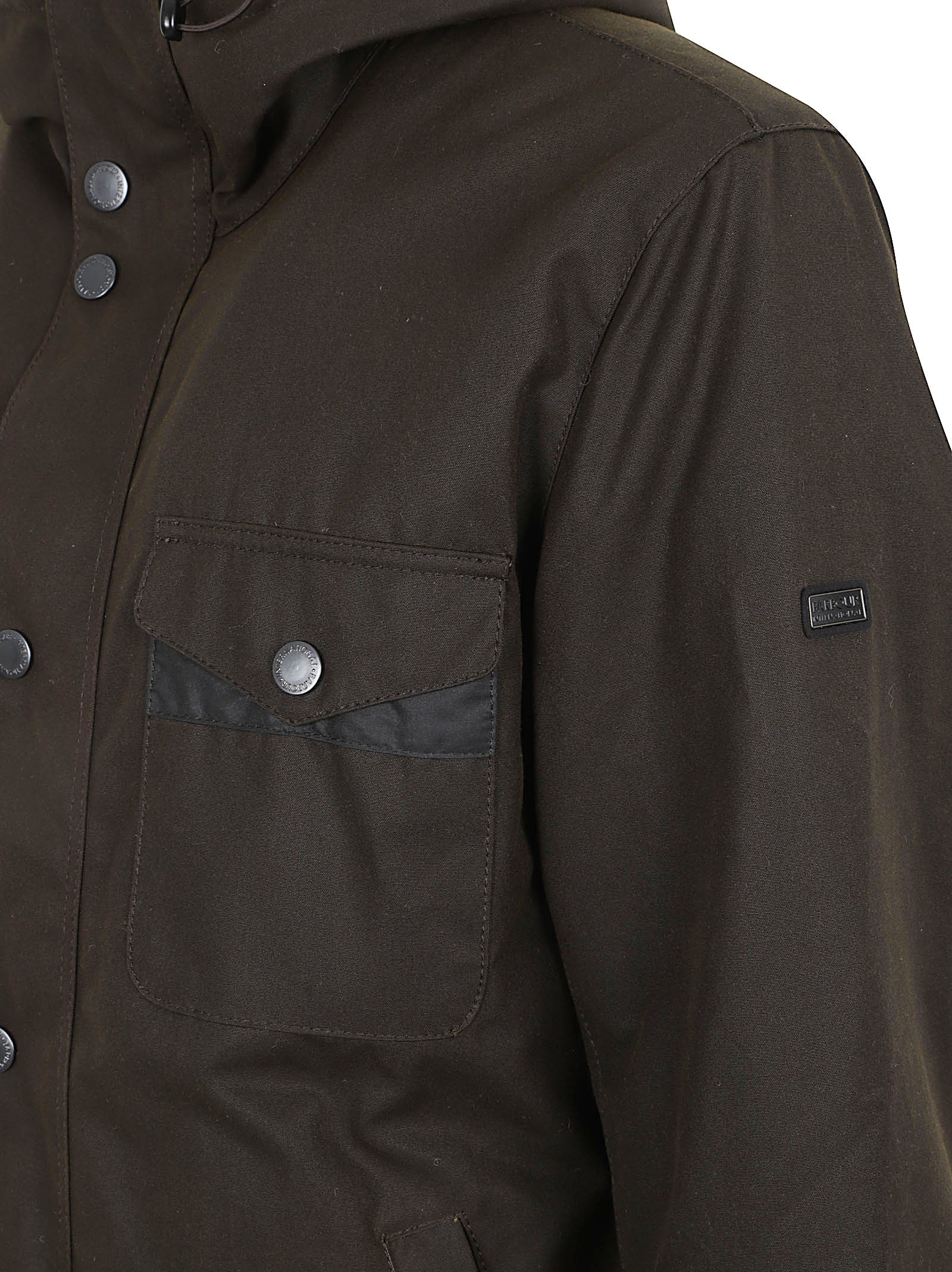 GIACCA UOMO CERATACON CAPPUCCIO MWX1372 OL51 Olive BARBOUR INTERNATIONAL 