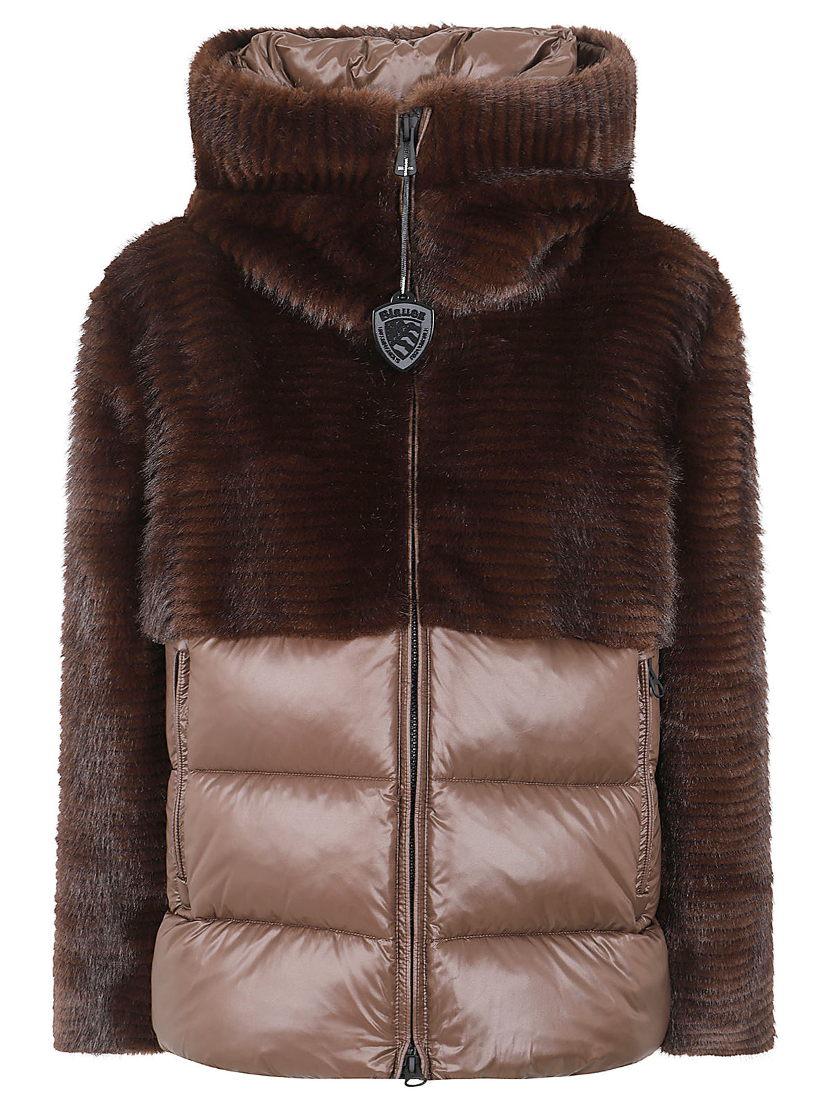 GIACCA DONNA CON CAPPUCCIO FANEVIL - BLAUER 26WBLDC02304 00768530BBW BROWN BLAUER 
