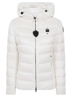 GIACCA DONNA CON CAPPUCCIO FISSO CHARME - BLAUER 26WBLDC03037 006047100BI Bianco ottico BLAUER 
