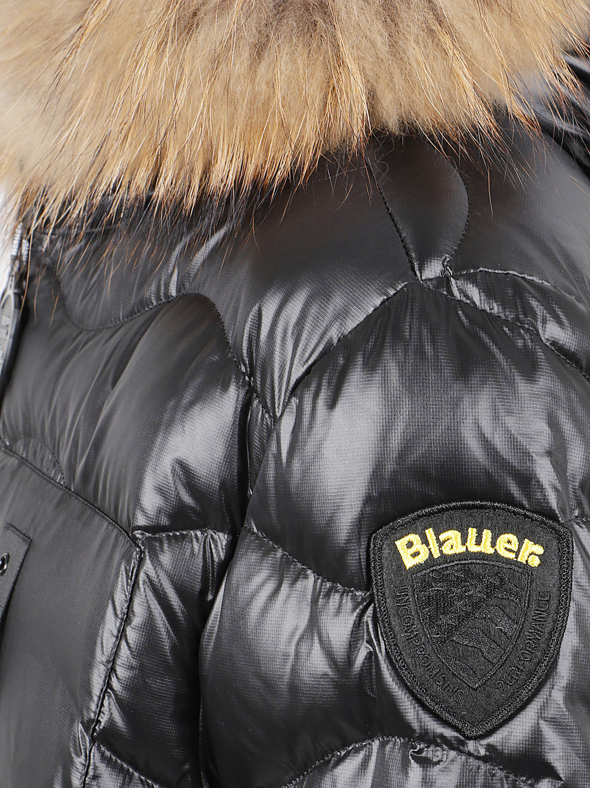 GIACCA UOMO CON CAPPUCCIO E ECOPELLICCIA WAVE FUR - BLAUER 26WBLUC03065 006355999 Nero BLAUER 