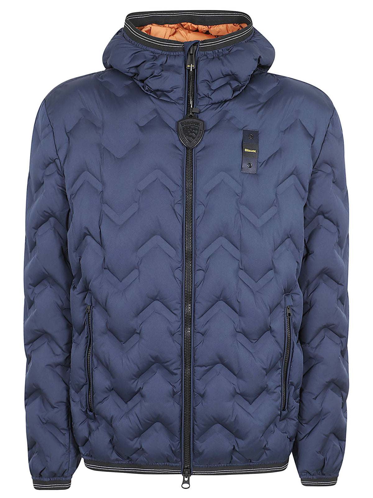 GIACCA UOMO CON CAPPUCCIO PIERY - BLAUER<BR/> 26WBLUC03233 007308888WN Blu BLAUER 