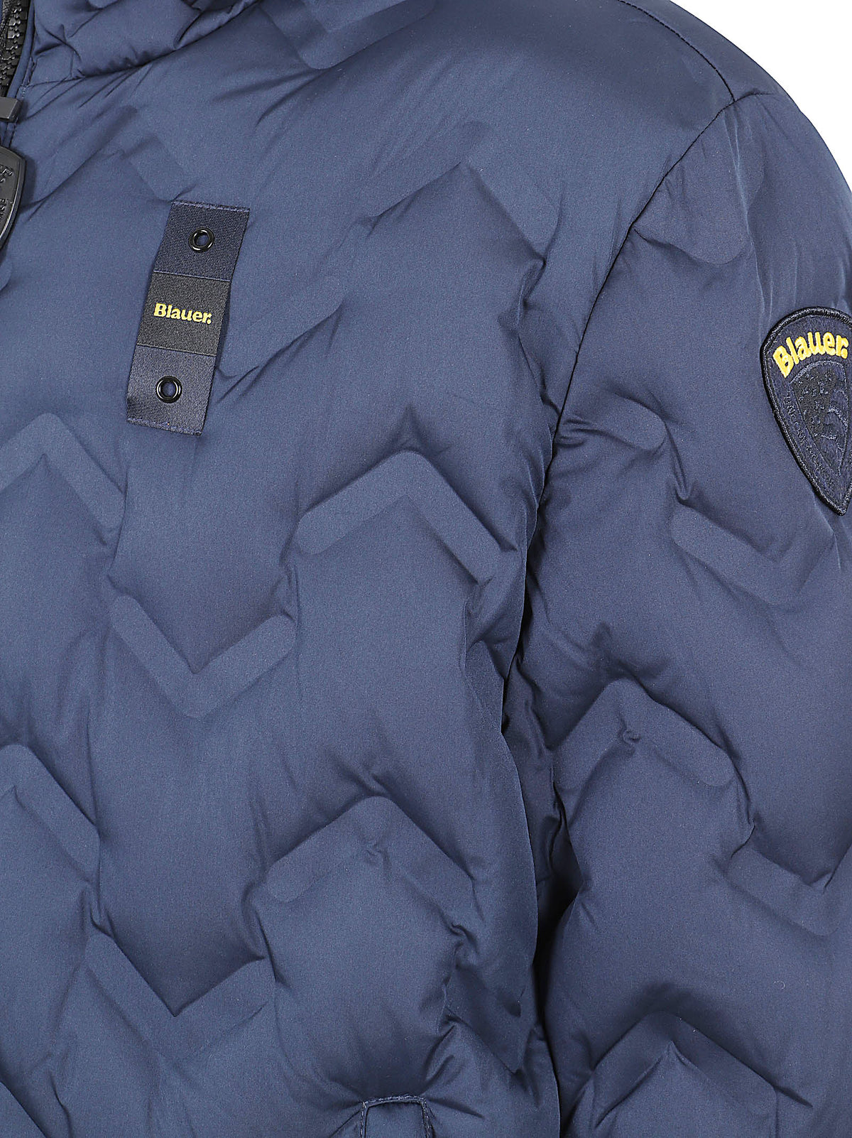 GIACCA UOMO CON CAPPUCCIO PIERY - BLAUER<BR/> 26WBLUC03233 007308888WN Blu BLAUER 