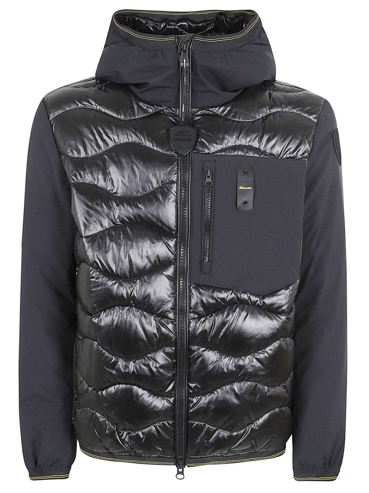 GIACCA UOMO CON CAPPUCCIO ALBERT - BLAUER<BR/> 26WBLUC08068 006355999 Nero BLAUER 