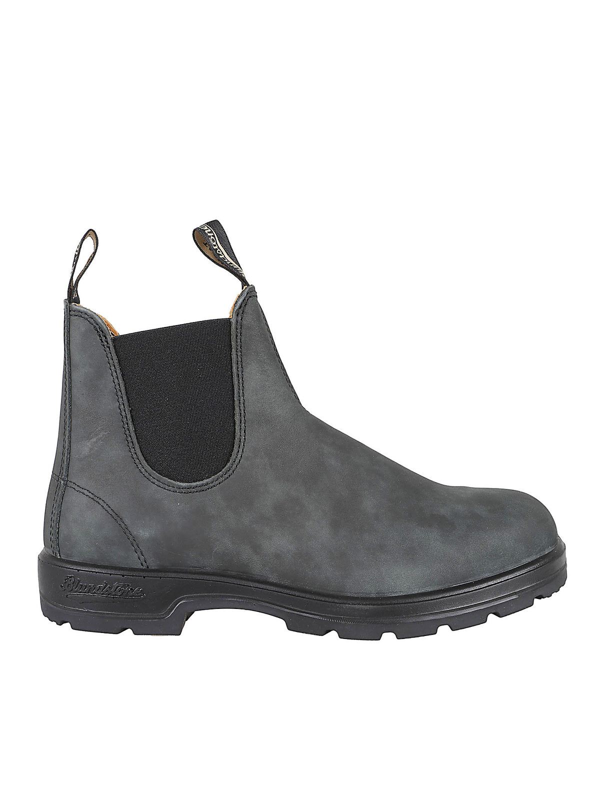 STIVALETTO UOMO BLANDSTONE 587 BC RUSTIC BLACK LEATHER  BLUNDSTONE 