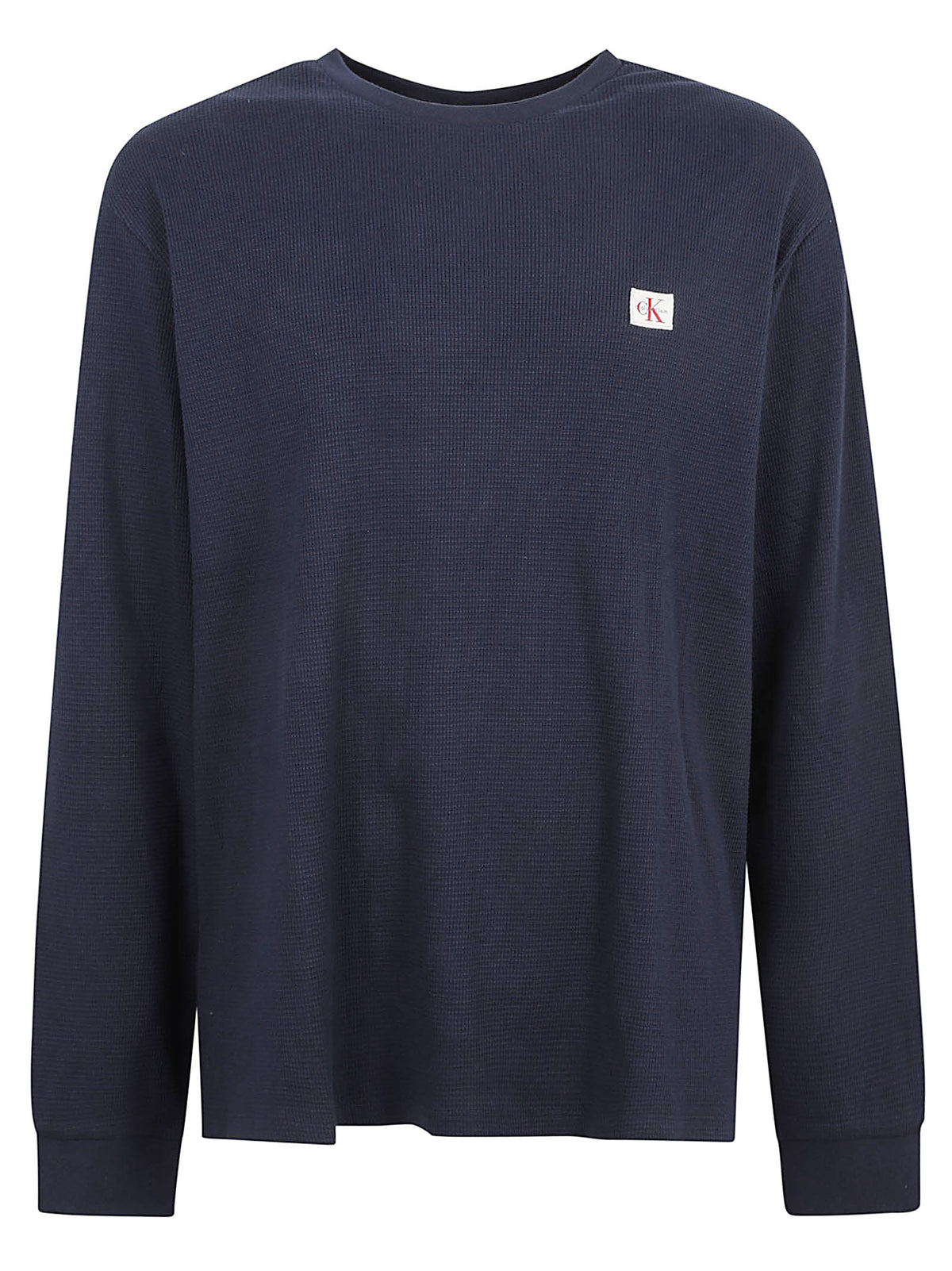 MAGLIA UOMO MANICA LUNGA NIDO D'APE - CALVIN KLEIN JEANS LV040EM217 CEF Dark Sapphire CALVIN KLEIN 