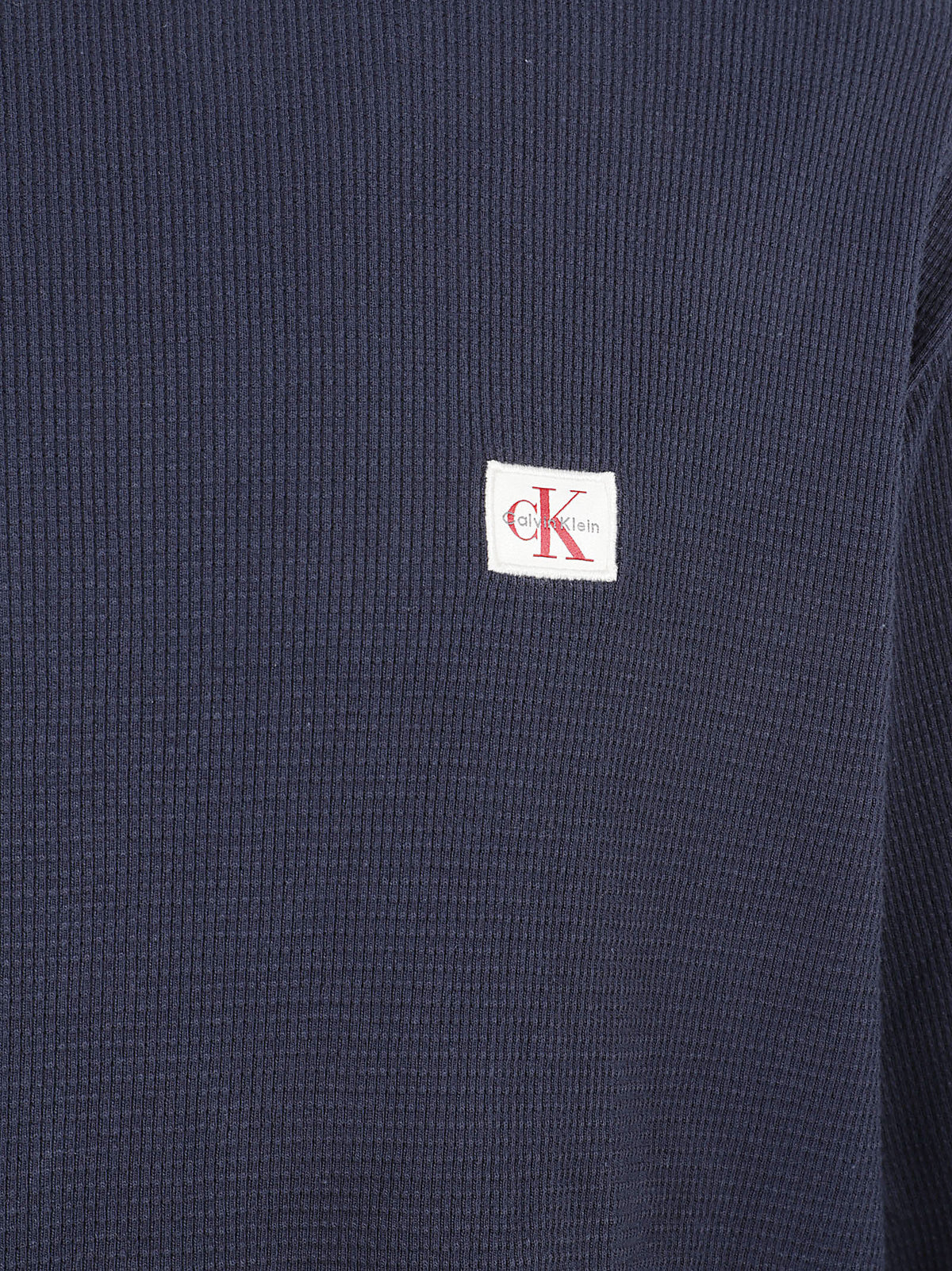 MAGLIA UOMO MANICA LUNGA NIDO D'APE - CALVIN KLEIN JEANS LV040EM217 CEF Dark Sapphire CALVIN KLEIN 