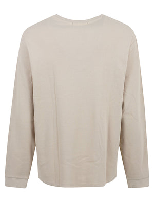 MAGLIA UOMO MANICA LUNGA NIDO D'APE - CALVIN KLEIN JEANS LV040EM217 PF0 White Pepper CALVIN KLEIN 