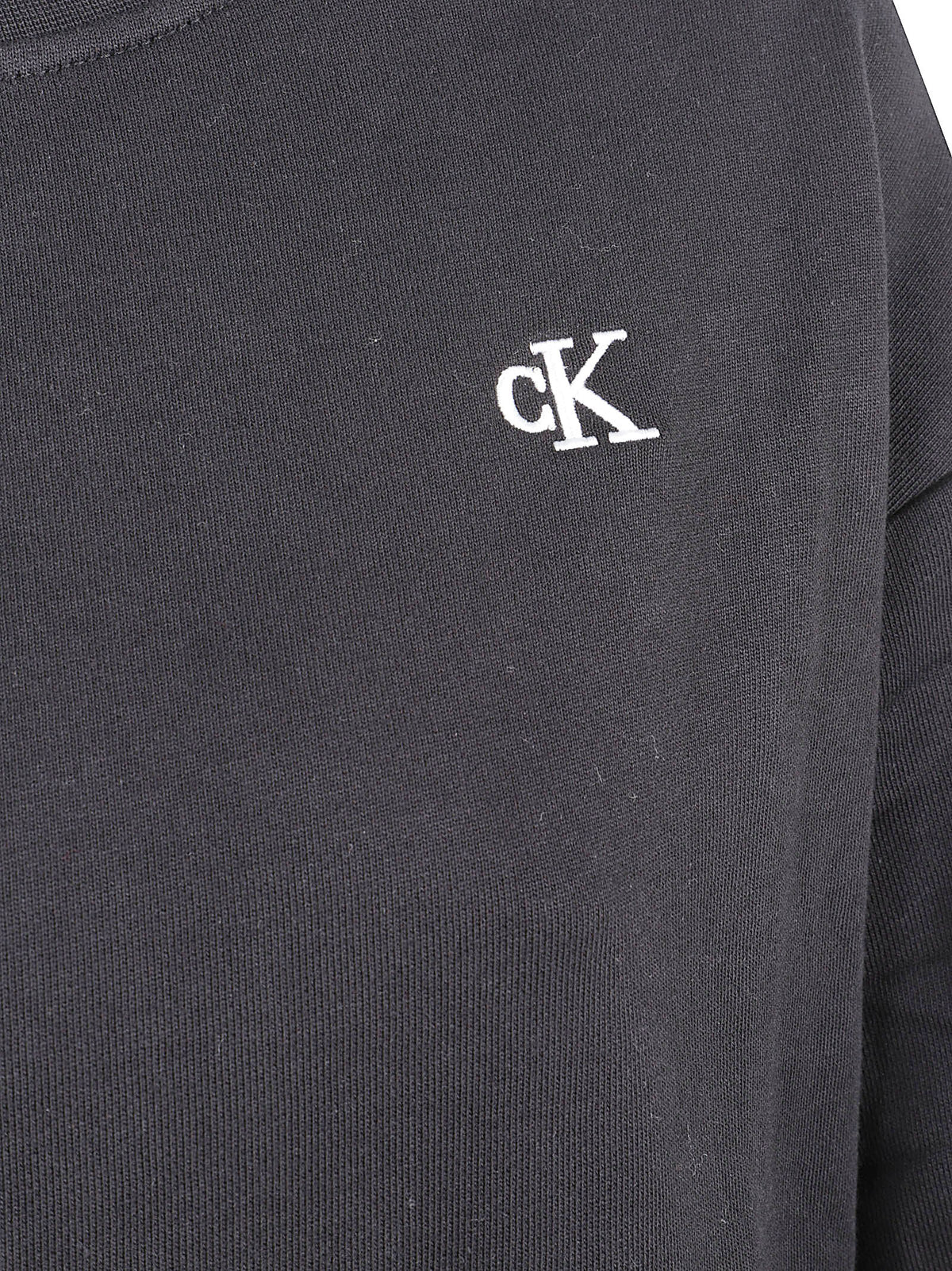 FELPA GIROCOLLO DONNA LS RLXD MONOGRAM FRENCH TERRY - CALVIN KLEIN JEANS <BR/> LV047F223G UB1 Black CALVIN KLEIN 